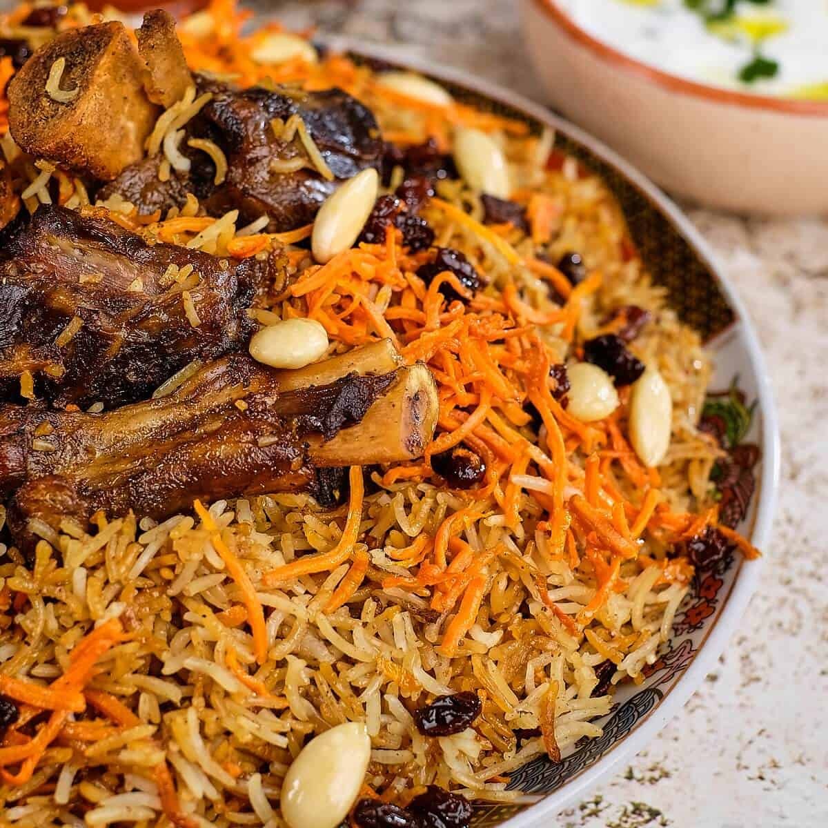 Kabuli Pallow — slow-cooked Afghan lamb with rice and carrots